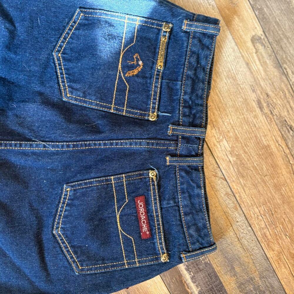 Jordache Dark Blue Denim Midi Skirt - Picture 5 of 7